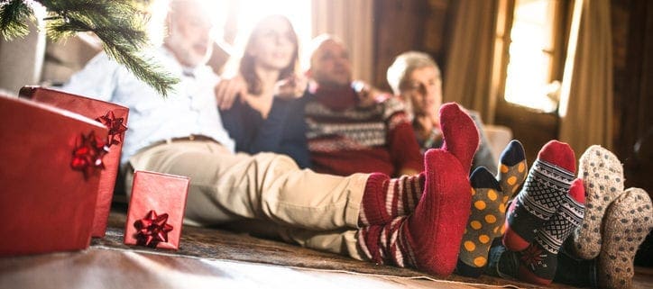 Kevin Robinson's Heating & Cooling | Lancaster, Kershaw, Lugoff, Camden, Indian Land, Heath Springs, SC | winter socks on the living room for christmas